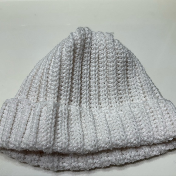 Cozy White Knit Beanie - Picture 1 of 4
